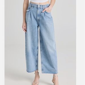 AGolde Dagna Pleated Baggy Jeans. Size 27